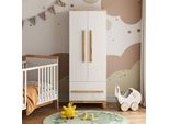 Vitalispa Armadio Per Bambini Malia, 70 X 186.8 Cm, Bianco/Artisan
