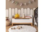 Vitalispa Cassapanca Per Giocattoli Malia, 107.2 X 50 Cm Con Sedile, Bianco/Artisan/Bianco