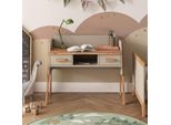 Vitalispa Scrivania Malia, 97 X 51 Cm Con 2 Cassetti, Cashmere/Artigianale/Artigiano