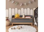 Vitalispa Cassapanca Per Giocattoli Malia, 107.2 X 50 Cm Con Sedile, Grigio/Artisan/Artigiano