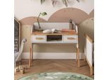 Vitalispa Scrivania Malia, 97 X 51 Cm Con 2 Cassetti, Bianco/Artisan/Artigiano