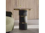 Tavolino Casa Padrino Grigio Scuro / Ottone H. 65 Cm - Mobili Soggiorno & Hotel