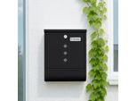 Cassetta Postale Con Porta Giornali - Design Minimalista In Metallo