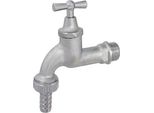 Js Auslaufventil Mit Metall-Sv Knebel-Ot,Schwer,1/2",Matt Chrom"
