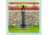 Fontana A Colonna Antica Con Rubinetto E Lavabo - 83 Cm