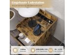 Comodino Con Stazione Di Ricarica, 2 Cassetti, Porte Usb, 40X32X60 Cm