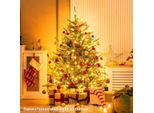 Albero Di Natale Artificiale Da 136 Cm Con 180 Luci Led