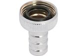 Js Schlauchverschraubung,2-Teilig Dn15, 1/2", Messing,Verchromt"