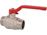 Js Kugelhahn,Voller Durchg.,Dn10 Agxag3/8",54Mm,Stahlgr.Rot,Verni."