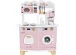 Set Da Cucina Per Bambini Con Accessori: Macchina Per Il Caffè, Microonde, Forno