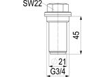 Js Oberteil Schmutzfaenger Feinsieb,Dn20,3/4",Messing"