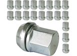 20X Dado Offset Cerchio Bulloni M12X1,25 60° Collare Conico SW19 Compatibile Con