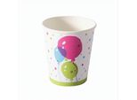 Duni Bicchieri Di Carta Splash Palloncini 20 Cl 10 Pezzi
