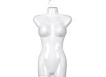 Set Di 7 Busti Femminili - Busto Femminile In Plastica Da 66 Cm - Mezzo Busto In Plastica Di Colore Bianco - Busto Di Manichino - Mezzo Corpo Femminile In Plastica - Figura Di Manichino - 7 Pezzi Di Manichino Con Ganci