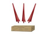Pale Eoliche In Fibra Di Carbonio, Alta Resistenza, Materiale In Nylon, 3 Pezzi, Pale Rosse