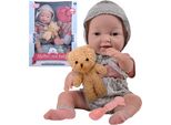 Woopie Royal Lalka Bobas 36 Cm W Ubranku Z Misiem Akcesoria Do Karmienia