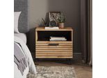 Vicco Comodino Camera Da Letto Amber, 60 X 58 Cm, Quercia Wotan