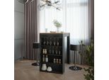 Vicco Tavolo Bar Con Sgabelli Repose, 67 X 100 Cm Con 2 Sgabelli Da Bar, Antracite/Quercia Dorata