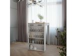 Vicco Tavolo Bar Alto , 67 X 100 Cm Tavolo Da Bar, Bianco/Sonoma
