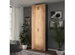 Vicco Armadio Universale Ingo, 80 X 241.2 Cm Con Piano Superiore E Modulo Cassetto, Antracite/Quercia Dorata