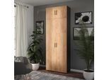 Vicco Armadio Universale Ingo, 80 X 223.8 Cm Con Attacco Per Mobile, Antracite/Quercia Dorata