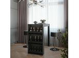 Vicco Tavolo Bar Con Sgabelli Repose, 57 X 117 Cm Con 2 Sgabelli Da Bar, Antracite/Nero