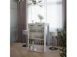 Vicco Tavolo Bar Con Sgabelli Repose, 67 X 100 Cm Con 2 Sgabelli Da Bar, Bianco/Antracite/Bianco