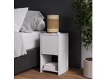 Vicco Comodino Evo, 30 X 55 Cm Con 3 Cassetti, Bianco