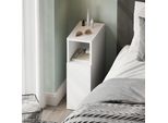 Vicco Comodino Camera Da Letto Enton, 20 X 59.5 Cm Con 1 Porta, Bianco