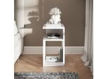 Vicco Comodino Camera Da Letto Elios, 25 X 65.3 Cm, Bianco