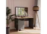 Vicco Tavolo Da Toilette Karen, 110 Cm Con Cassetti, Antracite/Artisan