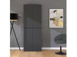 Vicco Armadio Multifunzione Claus, 74 X 191.5 Cm Con 4 Porte, Antracite