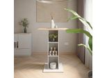 Vicco Tavolo Da Bar Repose, 75 X 75 Cm, Bianco/Sonoma