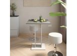 Vicco Set Di Tavoli Da Pranzo Repose, 65 X 65 Cm Con 2 Sgabelli, Bianco/Antracite/Bianco