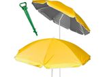 Ombrellone Da Spiaggia Grande Protezione Uv Giallo