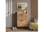 Vicco Armadio Da Ingresso Amber, 59.8 X 100 Cm 2 Parti, Quercia Wotan