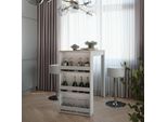 Vicco Tavolo Bar Con Sgabelli Repose, 57 X 117 Cm Con 2 Sgabelli Da Bar, Bianco/Sonoma/Bianco