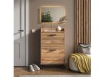 Vicco Armadio Da Ingresso Amber, 59.8 X 100 Cm 2 Parti, Quercia Wotan