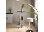 Vicco Set Di Tavoli Da Bar Repose, 65 X 65 Cm Con 2 Sgabelli Da Bar, Bianco/Antracite