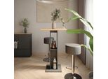 Vicco Set Di Tavoli Da Bar Repose, 65 X 65 Cm Con 2 Sgabelli Da Bar, Quercia Dorata/Antracite/Nero