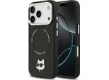 Custodia Karl Lagerfeld Per Iphone 17 Pro Max Compatibile Con Magsafe KLHMP17XPSMLRCHK (Pu Choupette Pin) Nero