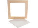 Creativ Company Cc Pannello In Tela Con Cornice 25,8X25,8 Cm