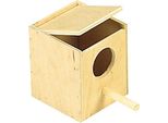 Cassetta Nido Esotica Nobby Con Ampio Foro D'ingresso E Barra Di Avvicinamento 11 X 11 X 13 Cm