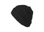 Cappello Invernale Da Uomo Urban Classics Beanie Cable Flap Nero - Uni