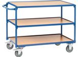 Carrello Da Tavolo Leggero Con 3 Ripiani Maniglia Orizzontale 850 X 500 Mm