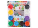 Creative Kids Argilla Da Modellare E Accessori - Argilla Da Modellare Per Bambini - 22 Pezzi - Argilla Da Modellare + Tagliabiscotti - Morbida E Impastabile - Vari Colori