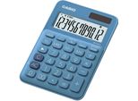 Calcolatrice Da Tavolo Casio® MS-20UC-BU MS-20 - Alimentazione A Energia Solare/Batteria, 12 Cifre, Display Lc, Blu