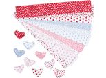 Goki 58438 Set Di Cuori Pieghevoli 19 X 3 Cm, Carta, 80 Strisce, Multicolore (1 Set)