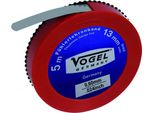 Nastro Spessimetrico Vogel Germany 5 Metri Campo Di Misura 0,60 Mm Acciaio Elastico Temprato