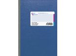 5X Quaderno KöNig & Ebhardt 8615172, A5, 96 Fogli / 192 Pagine, Brochure Rigida, Copertina In Cartoncino Verniciato Lucido Con Rilievo Testurizzato, 70 G/M², Blu